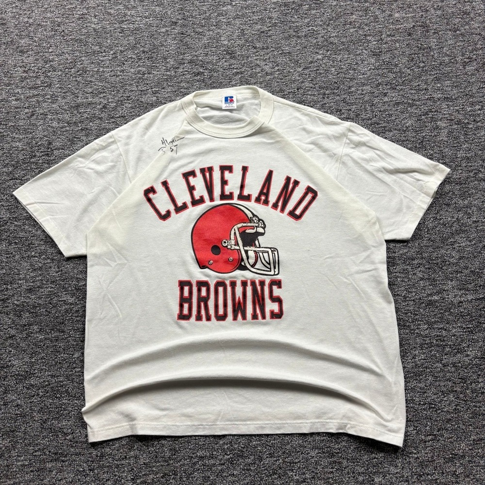 VTG 90s Russell Athletic Cleveland Browns Clay Matthews T-Shirt Made in USA L